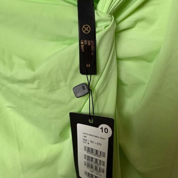 VIX Karen Midi Skirt Sarong Cover Up Lime - Picture 3 of 5